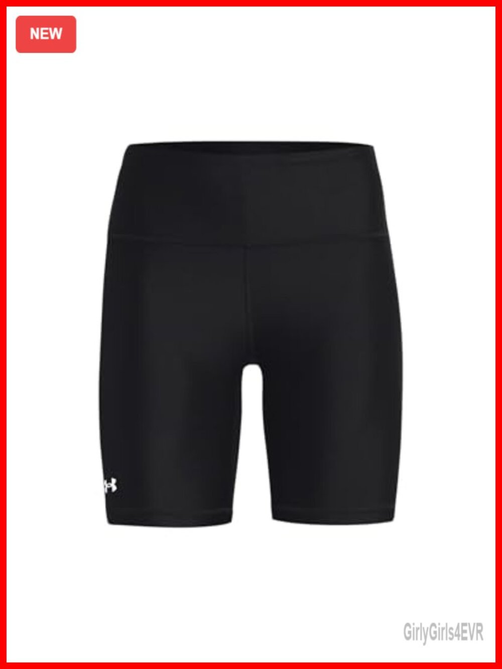 Under Armour HeatGear High Rise Bike Shorts Fitted Activewear Womens